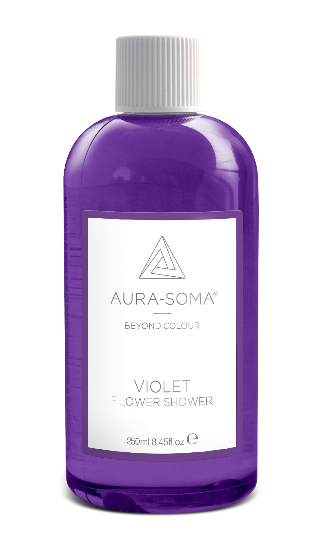 Douche de fleurs violettes