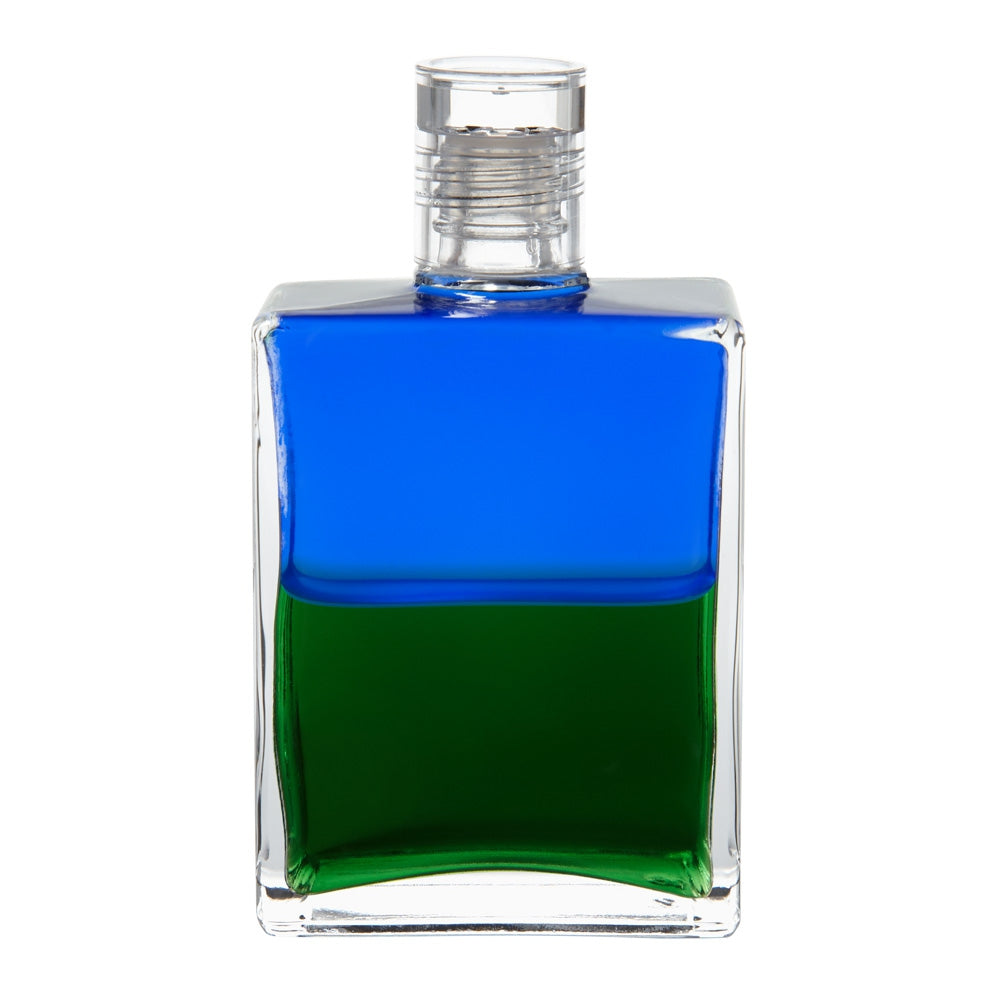 B3 La bouteille cœur / Bouteille Atlantéenne - Bleu/Vert