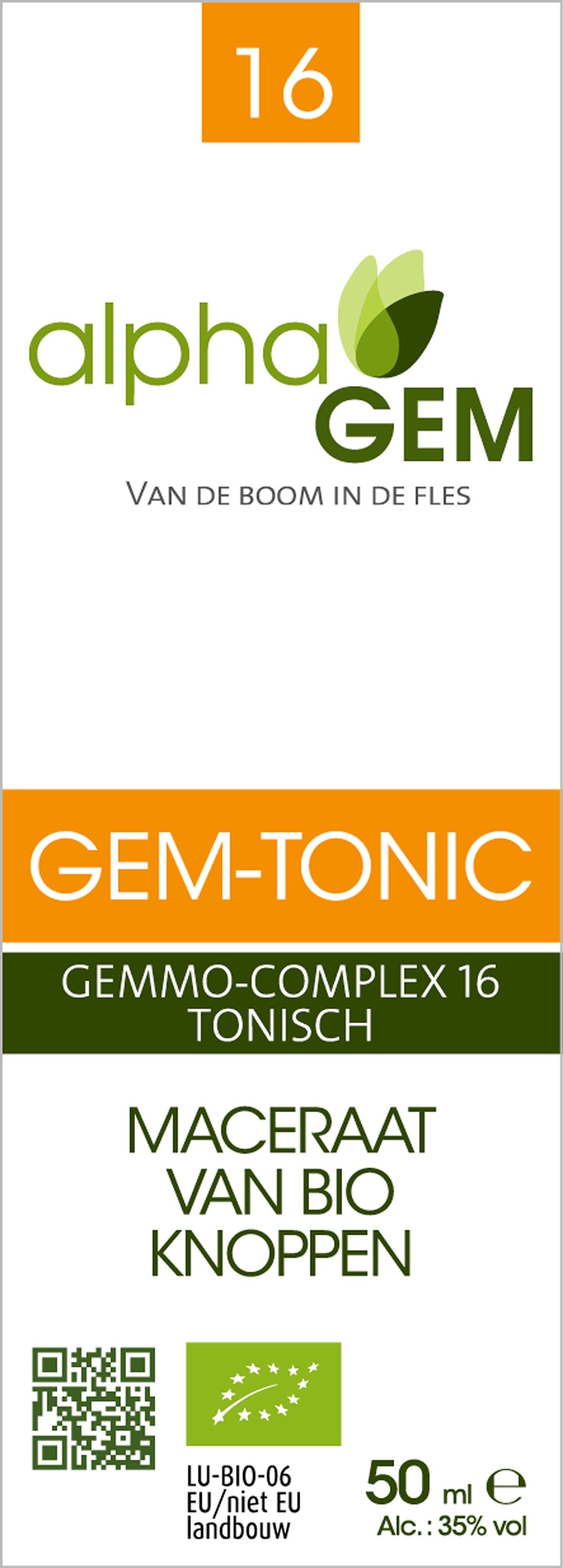 GEM-TONIC complexe BIO Alphagem - 50 ml