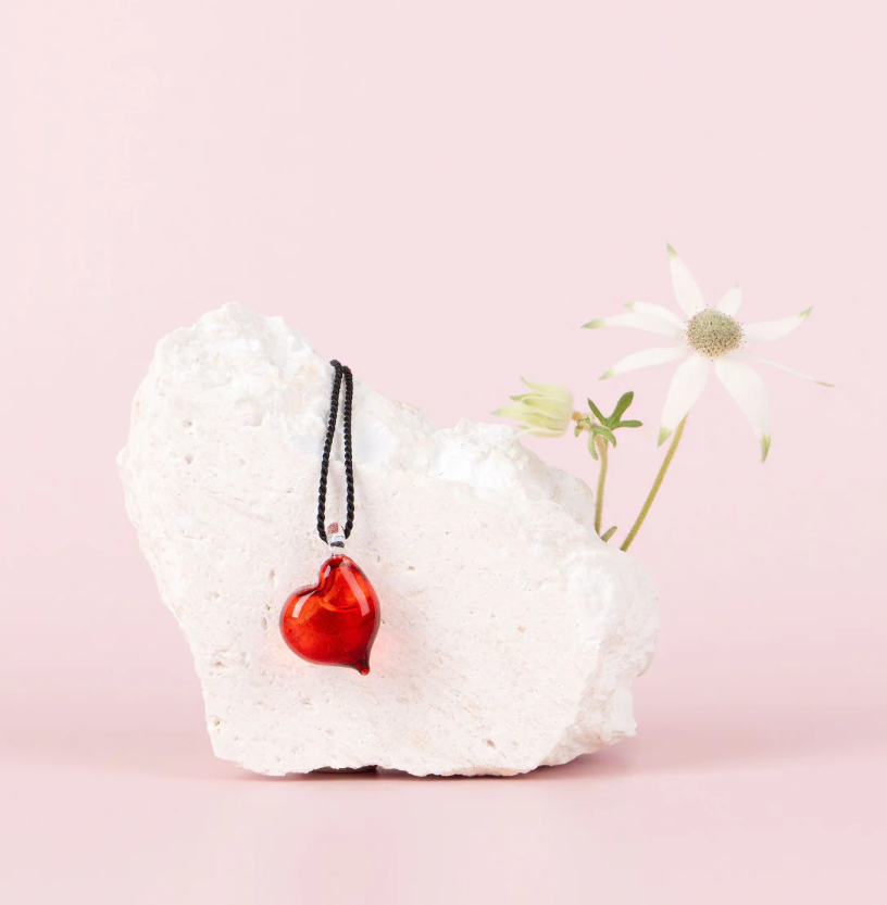 Pendentif Cœur Passionné - Rouge